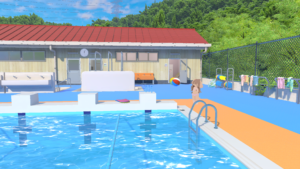澄夏町学校 プール開放日 -School Swimming Pool In Summer-
